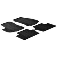 Gledring Rubbermatten passend voor Opel Zafira B 2005-2011 (T profiel 4-delig + montageclips)