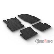  Gledring Rubbermatten passend voor Opel Corsa E 5 deurs 2014-2019 (T profiel 4-delig + montageclips)