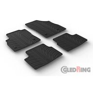 Gledring Rubbermatten passend voor Opel Astra K 5 deurs &amp; Sportstourer 6/2015- (handgeschakeld) (T profiel 4-delig + montageclips)