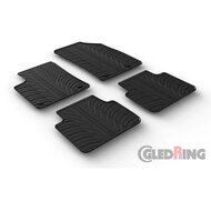 Gledring Rubbermatten passend voor Opel Crossland X 6/2017-1/2021 (T profiel 4-delig + montageclips)