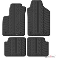 Gledring Rubbermatten passend voor Fiat 500 2013-2019 &amp; 2019- (T profiel 4-delig)