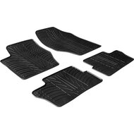 Gledring Rubbermatten passend voor Peugeot 307 2001- &amp; 308 3/5 deurs/SW 2007-2013 (T profiel 4-delig + montageclips)