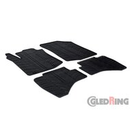 Gledring Rubbermatten passend voor Peugeot 108 &amp; Citro&euml;n C1 2014- (T profiel 4-delig + montageclips)
