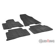 Gledring Rubbermatten passend voor Hyundai Tucson 2015-2020 (T profiel 4-delig + montageclips)