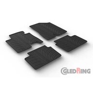 Gledring Rubbermatten passend voor Hyundai i30 9/2015-1/2017 &amp; Kia Cee&#039;d 9/2015-5/2018 (T profiel 4-delig + montageclips)