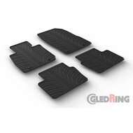 Gledring Rubbermatten passend voor Mazda CX-3 2015- (T profiel 4-delig + montageclips)