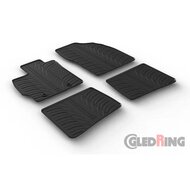 Gledring Rubbermatten passend voor Toyota Prius III 2009-2012 (T profiel 4-delig + montageclips)