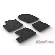  Gledring Rubbermatten passend voor Honda Civic Diesel 2012-2017 (T profiel 4-delig + montageclips)