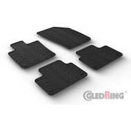 Gledring Rubbermatten passend voor Volvo S60 &amp; V60 II 2018- (T profiel 4-delig + montageclips)