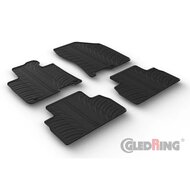Gledring Rubbermatten passend voor Hyundai Santa Fe IV 11/2018-5/2020 (T Profil 4- delig + montageclips)