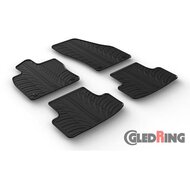Gledring Rubbermatten passend voor Skoda Karoq 7/2017- (T profiel 4-delig + montageclips)