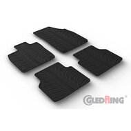 Gledring Rubbermatten passend voor Skoda Enyaq iV 2020- &amp; Enyaq Coupe iV 2022- (T profiel 4-delig + montageclips)