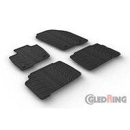 Gledring Rubbermatten passend voor Ford S-Max 6/2015- &amp; Galaxy 8/2015- (T profiel 4-delig + montageclips)