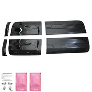 Oneway Set deurpanelen passend voor Ford Ranger T6/T7/T8 2012-2022 (Jumbo) - Glanzend zwart