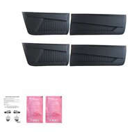 Oneway Set deurpanelen passend voor Nissan Navara NP300 (D23) 2014-2021 (Jumbo) - Matzwart