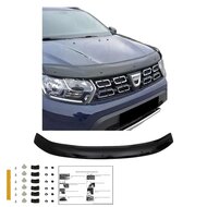 Oneway Motorkapbeschermer (steenslagcover) passend voor Dacia Duster II 2018-2024 - Glanzend zwart