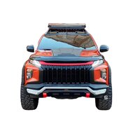 Oneway Motorkapbeschermer (steenslagcover) passend voor Mitsubishi L200 Triton 6 2019- - Glanzend zwart