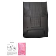 Oneway Motorkapluchtinlaat (Scoop) passend voor Mitsubishi L200 Triton 6 2019- - Matzwart