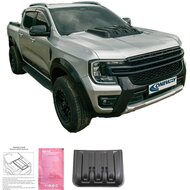 Oneway Motorkapluchtinlaat (Scoop) passend voor Ford Ranger T9 2022- - Matzwart