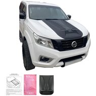Oneway Motorkapluchtinlaat (Scoop) passend voor Nissan Navara NP300 (D23) 2014-2021 - Versie 3 - Matzwart