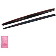 Oneway Achterklepafdeklijst passend voor Mitsubishi L200 Triton 4 2007-2014 - Matzwart