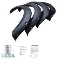 Oneway Set spatbordverbreders (Fender Flares) passend voor Ford Ranger T6/T7/T8 2012-2022 - Matzwart