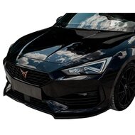 Oneway Voorspoilerlip passend voor Cupra Leon HB/ST 2020-2024 - Versie 3 - Glanzend zwart