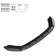 Oneway Voorspoilerlip passend voor Seat Leon (5F) HB/SC/ST FR/Cupra 2013-2016 - Glanzend zwart