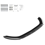 Oneway Voorspoilerlip passend voor Seat Leon (5F) HB/SC/ST FR/Cupra 2013-2016 - Versie 2 - Glanzend zwart