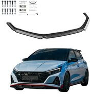 Oneway Voorspoilerlip passend voor Hyundai I20 N MK3 2020- - Glanzend zwart