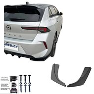 Oneway Achterbumperskirts (Hoeken) passend voor Opel Astra L HB 5-deurs 2021- - Glanzend zwart