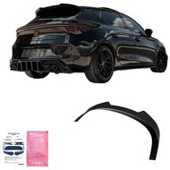  Oneway Dakspoiler (Cap) passend voor Seat Leon IV HB FR &amp; Cupra Leon HB 2020- - Glanzend zwart