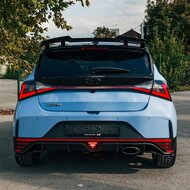 Oneway Dakspoiler (Cap) passend voor Hyundai I20 N MK3 2020- - Glanzend zwart