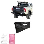 Oneway Achterklepcover passend voor Toyota Hilux 8e Gen. 2015-2020 - Matzwart