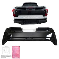  Oneway Achterklepcover passend voor Ford Ranger T9 2022- - Glanzend zwart