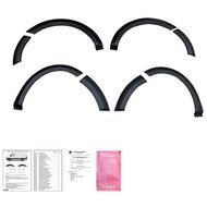 Oneway Set spatbordverbreders (Trims) passend voor Dacia Lodgy 1e Gen. 2012-2020 - Matzwart