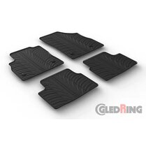 Gledring Rubbermatten passend voor Opel Astra K 5 deurs & Sportstourer 6/2015- (handgeschakeld) (T profiel 4-delig + montageclips)