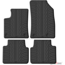 Gledring Rubbermatten passend voor Opel Crossland X 6/2017-1/2021 (T profiel 4-delig + montageclips)