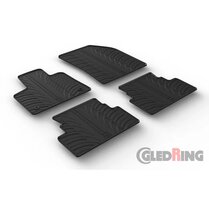 Gledring Rubbermatten passend voor Opel Grandland X 2017-2024 (T profiel 4-delig + montageclips)