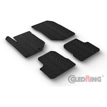Gledring Rubbermatten passend voor Peugeot 208 II 2019- / 2008 II 2020- (T profiel 4-delig + montageclips)