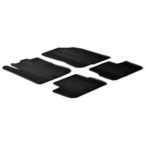Gledring Rubbermatten passend voor Peugeot 208 2012-2019 (T profiel 4-delig + montageclips)