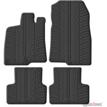 Gledring Rubbermatten passend voor Peugeot 3008 III Hybrid & Plug-in-Hybrid 2024- (T profiel 4-delig + montageclips)