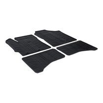 Gledring Rubbermatten passend voor Toyota Yaris Hybrid 5 deurs 2012-2017 & 2017-2020 (T profiel 4-delig + montageclips)