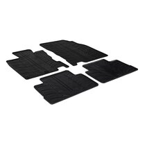 Gledring Rubbermatten passend voor Nissan Qashqai 2014-2020 (T profiel 4-delig + montageclips)