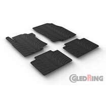Gledring Rubbermatten passend voor Nissan X-Trail 2014-2020 (T profiel 4-delig + montageclips)