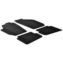  Gledring Rubbermatten passend voor Skoda Fabia II 2007-2014 (T profiel 4-delig + montageclips)