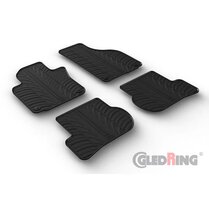  Gledring Rubbermatten passend voor Skoda Octavia II 2004-2012 (T profiel 4-delig + montageclips)