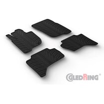 Gledring Rubbermatten passend voor Mitsubishi L200 (Triton) 2015-2019 (T profiel 4-delig + montageclips)