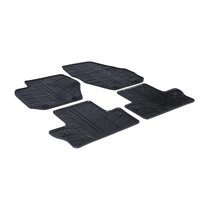 Gledring Rubbermatten passend voor Volvo S60/V60 2010-2018 (T profiel 4-delig + montageclips)