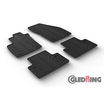Gledring Rubbermatten passend voor Volvo S40/V50 2004-2011 (handgeschakeld) T profiel 4-delig + montageclips)